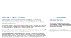 Desktop Screenshot of megacolocationonline.com